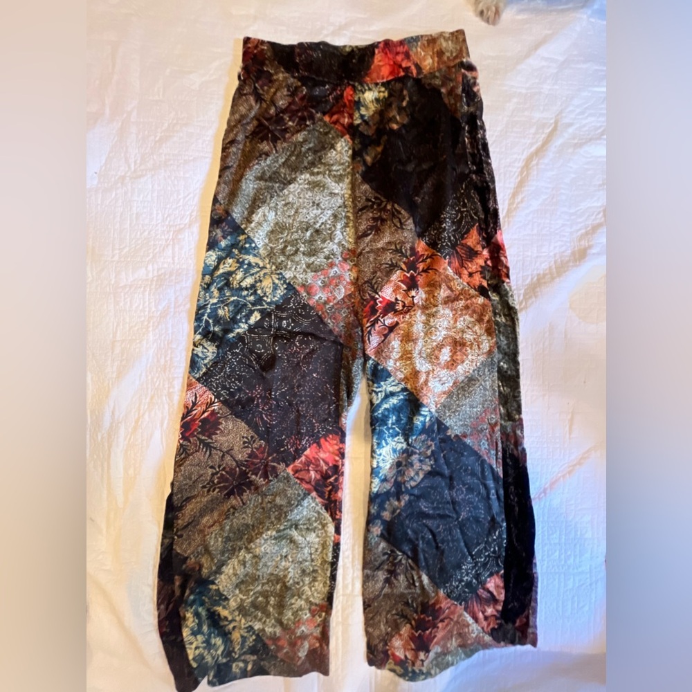 NWOT Johnny Was Mabel 100% Silk palazzo pants size XS! - Picture 4 of 9